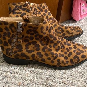 Brand new cheetah booties